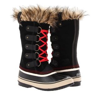 Sorel Joan of Artic Boot Winter Snow Black Women’s Size 7.5 NL 1540 Fur Cuff